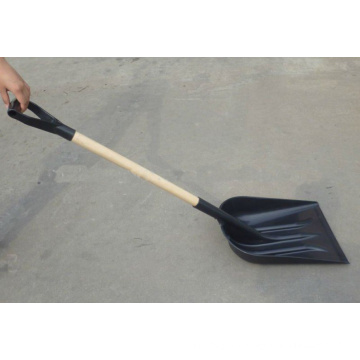 Wooden Handle Plastic Snow Shovel (QFG-S102)